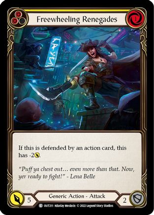 Renégats en roue libre (jaune) (OUT211) - Feuille arc-en-ciel Outsiders