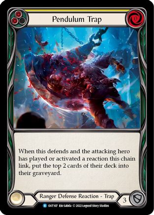 Piège pendulaire (jaune) (OUT107) - Feuille arc-en-ciel Outsiders