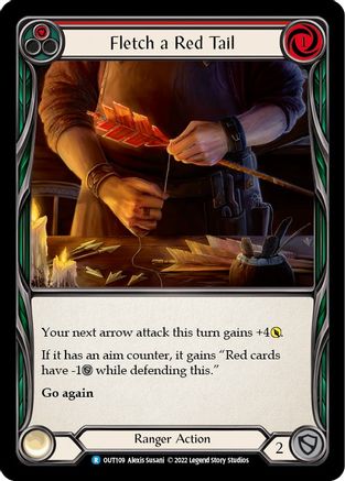 Fletch a Red Tail (Rouge) (OUT109) - Feuille arc-en-ciel Outsiders