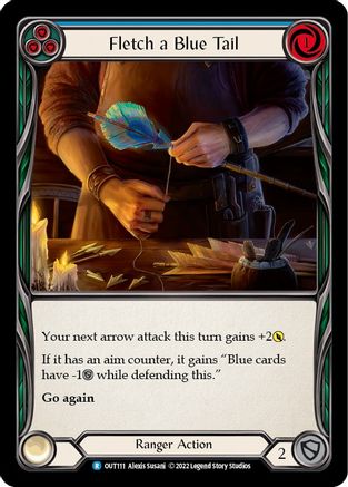 Fletch a Blue Tail (Bleu) (OUT111) - Feuille arc-en-ciel Outsiders
