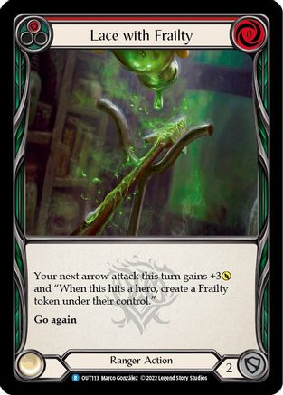 Dentelle fragile (rouge) (OUT113) - Outsiders