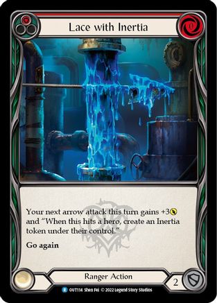 Dentelle avec inertie (rouge) (OUT114) - Outsiders