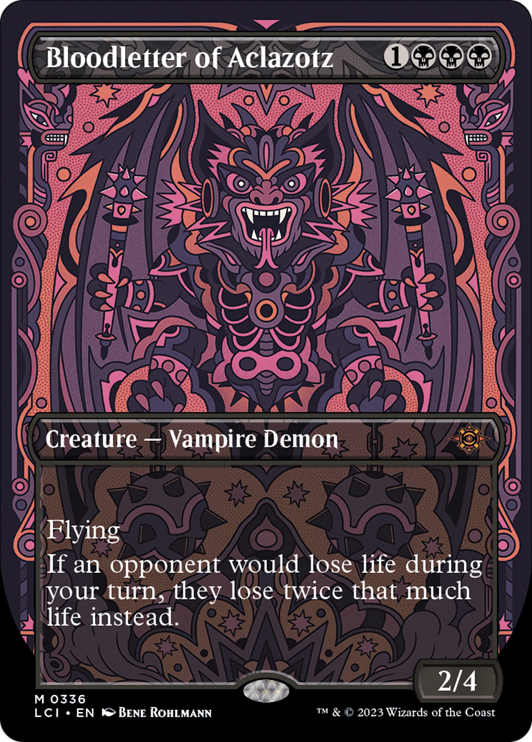 Bloodletter of Aclazotz (Borderless) (LCI-336) - The Lost Caverns of Ixalan (Borderless) Foil