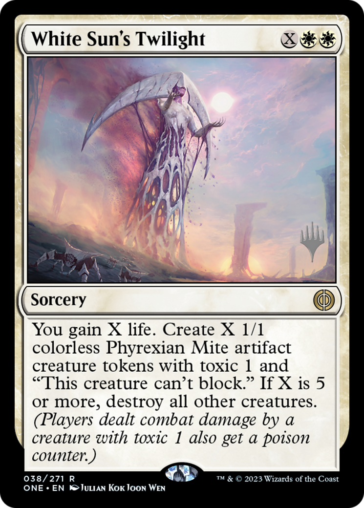 Le Crépuscule du Soleil Blanc (PONE-38P) - Phyrexia : All Will Be One Promos Foil