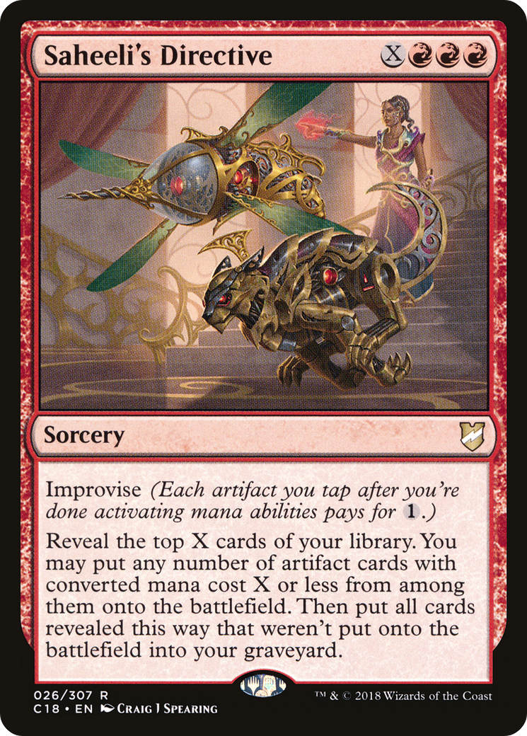 Directive de Saheeli (C18-026) - Commandant 2018