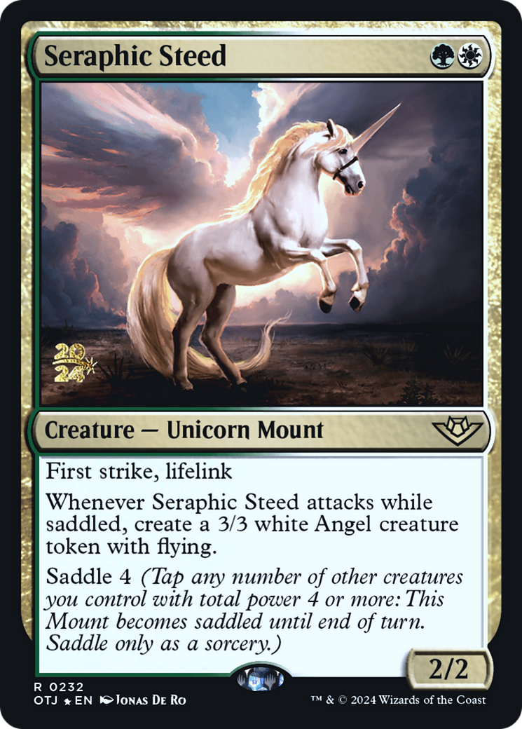 Seraphic Steed (PRE-232) - Outlaws of Thunder Junction Promos Foil