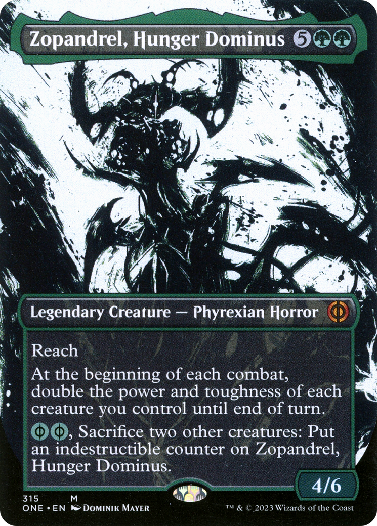 Zopandrel, Hunger Dominus (ONE-315) - Phyrexia : All Will Be One : (Vitrine) (Sans bordure) Feuille