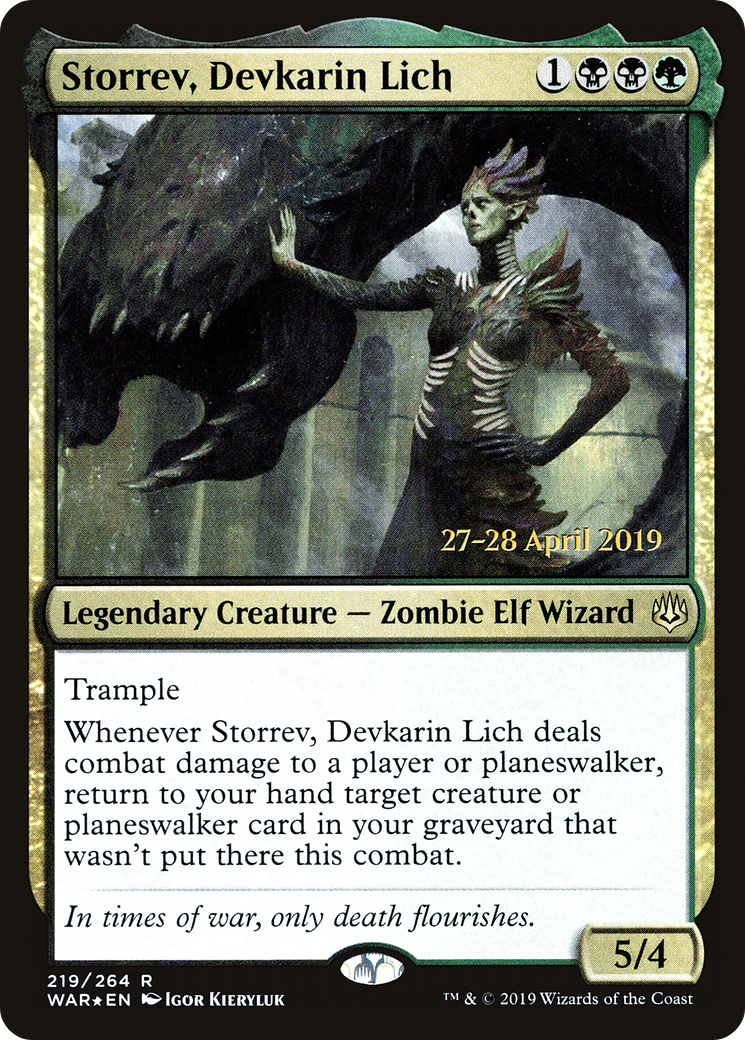 Storrev, Devkarin Lich (PRE-219S) - War of the Spark Promos Foil