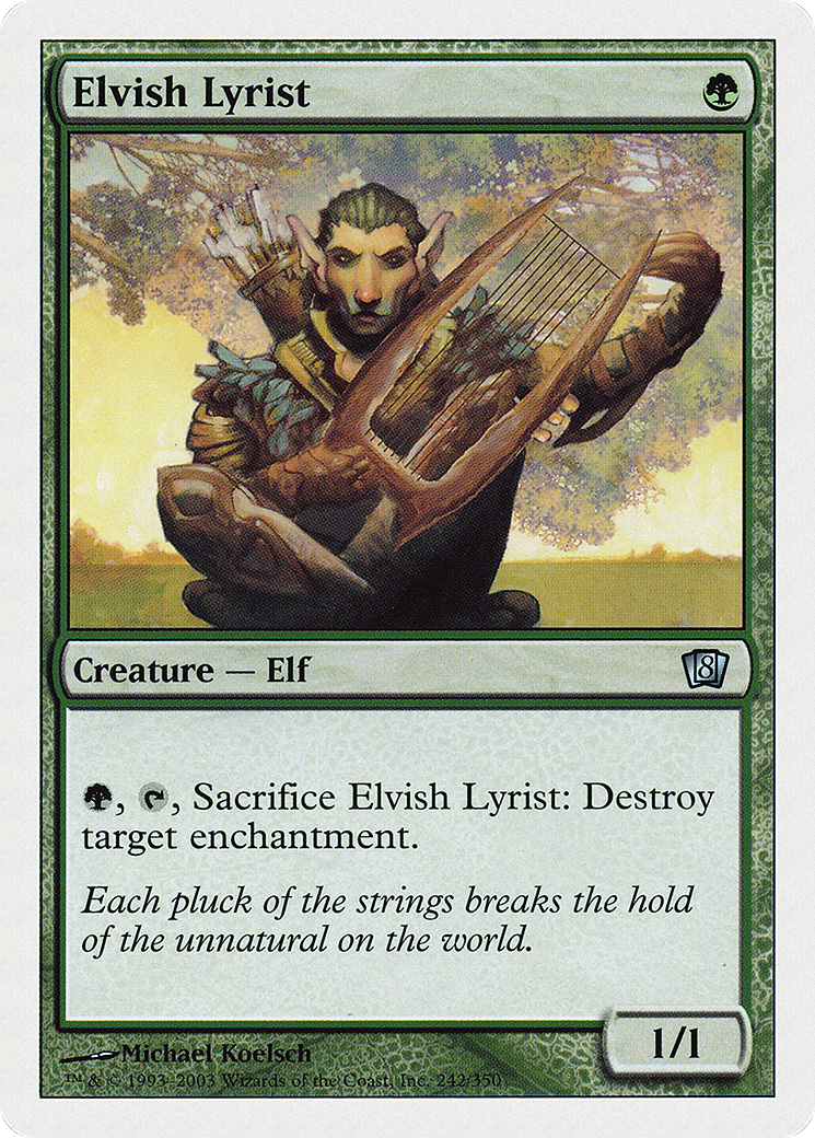 Elvish Lyrist (8ED-242) - Huitième édition