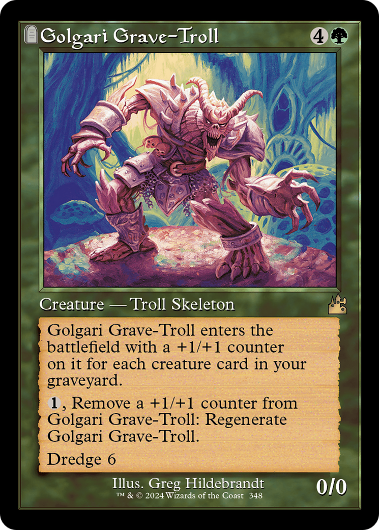 Troll des tombes de Golgari (RVR-348) - Ravnica Remastered : (pierre tombale) Foil