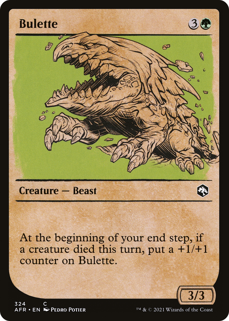 Bulette (AFR-324) - Aventures dans les Royaumes Oubliés : (Vitrine) Feuille
