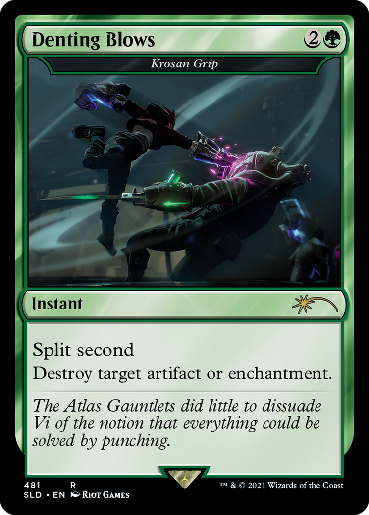 Denting Blows - Krosan Grip (SLD-481) - Secret Lair Drop / Denting Blows