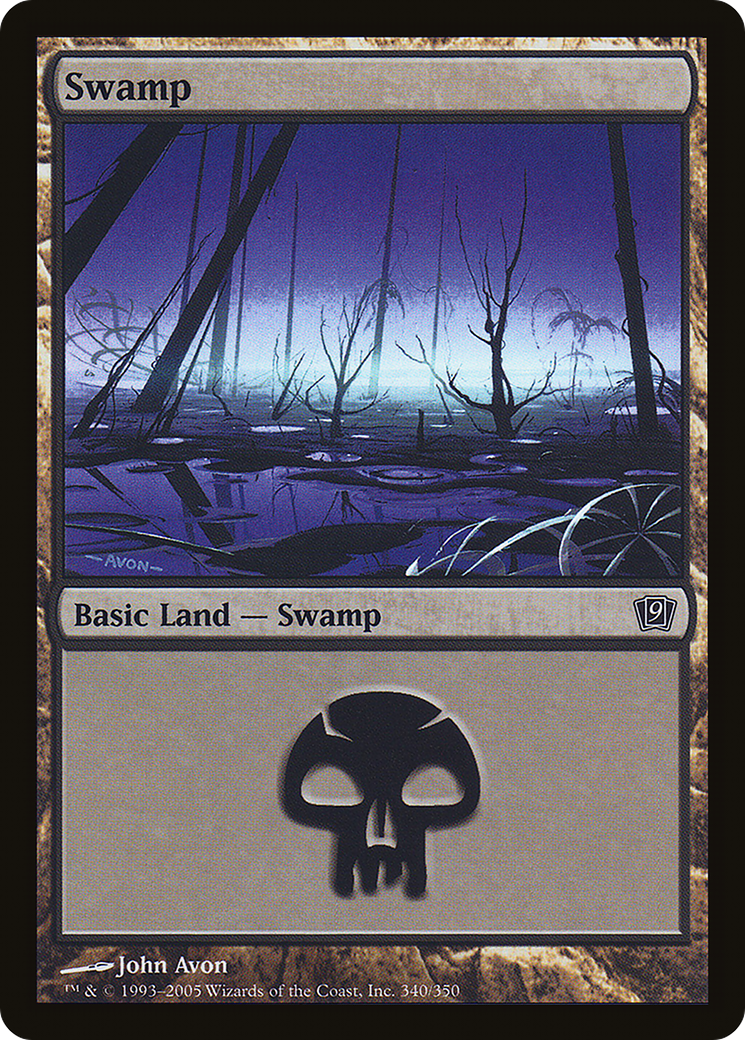 Swamp (340) (9ED-340★) - Ninth Edition Foil