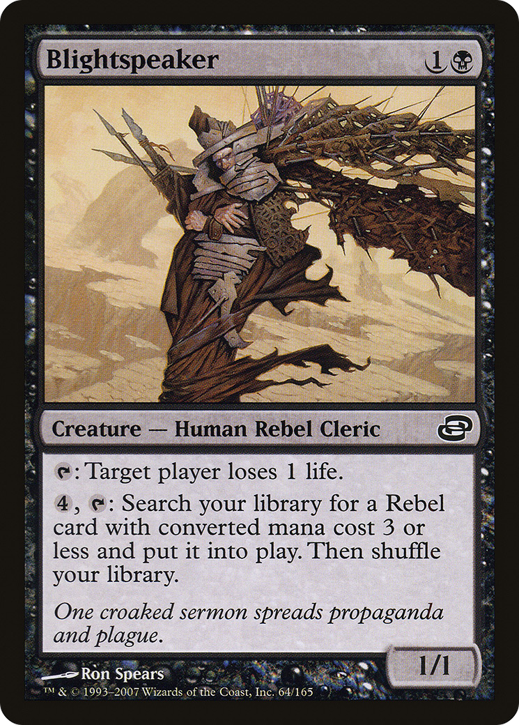 Blightspeaker (PLC-064) - Feuille du Chaos Planaire