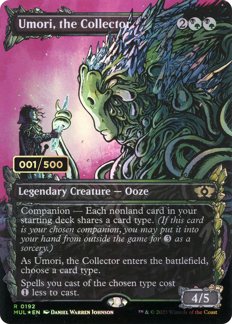 Umori, the Collector (Serial Numbered) (MUL-192) - Multiverse Legends: (Showcase) (Borderless) Foil