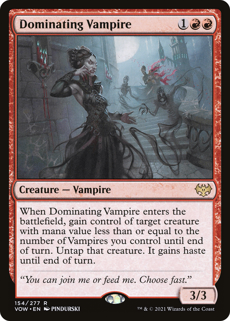 Vampire Dominateur (VOW-154) - Innistrad : Crimson Vow Foil