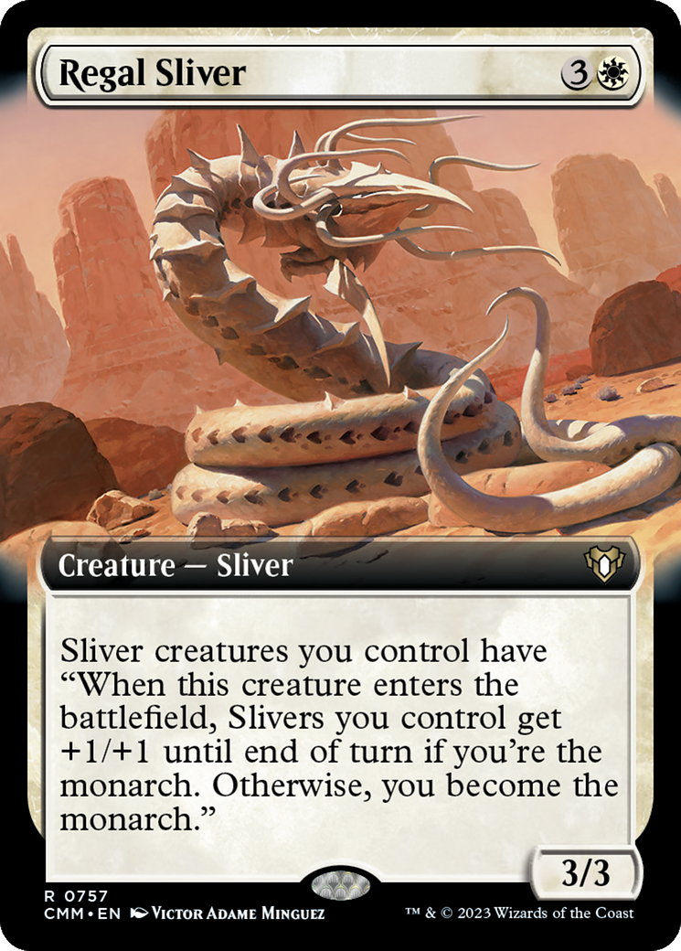 Regal Sliver (CMM-757) - Commander Masters : (Extended Art) Foil