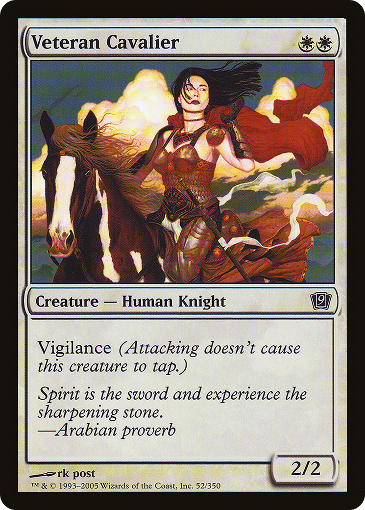 Veteran Cavalier (9ED-52★) - Ninth Edition Foil