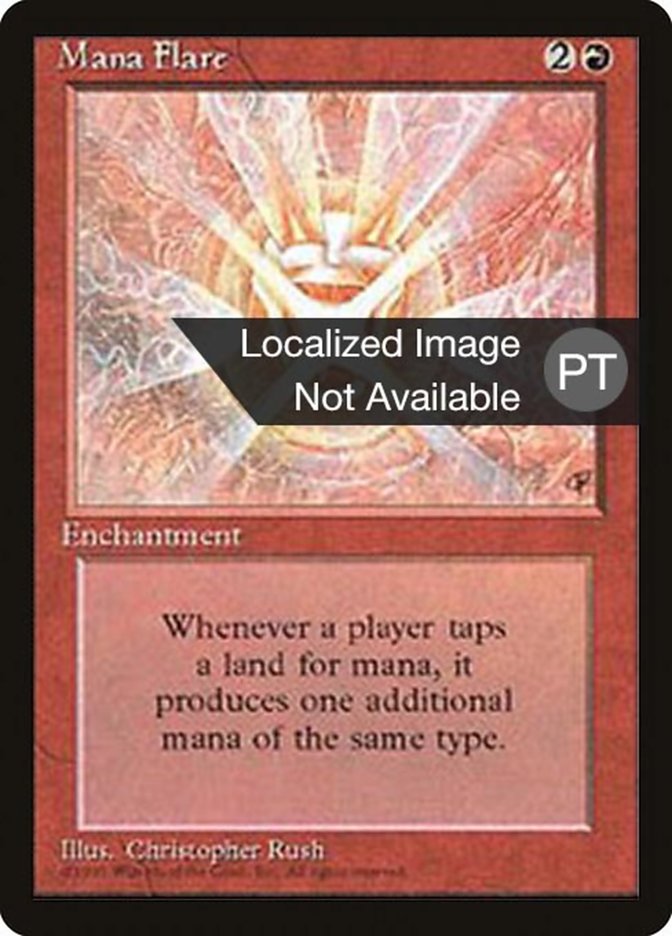Mana Flare - Fourth Edition - Foreign Black Border - Portugese - LP