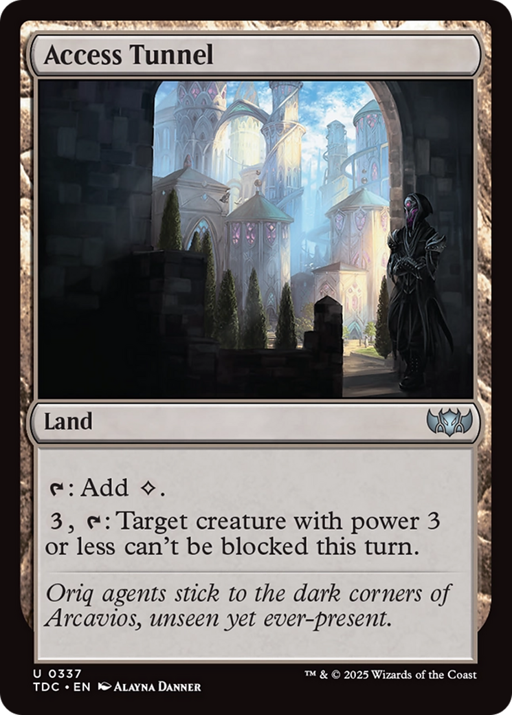Tunnel d'accès (TDC-337) - Commandant : Tarkir : Dragonstorm