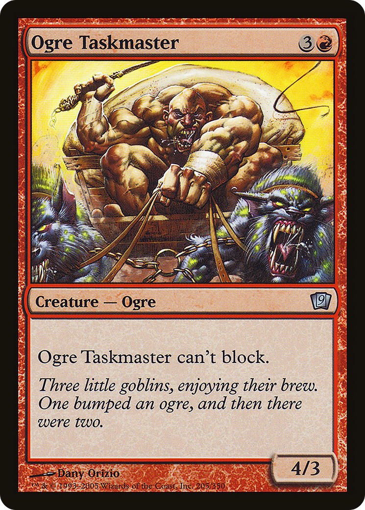 Ogre Taskmaster (9ED-205★) - Neuvième édition