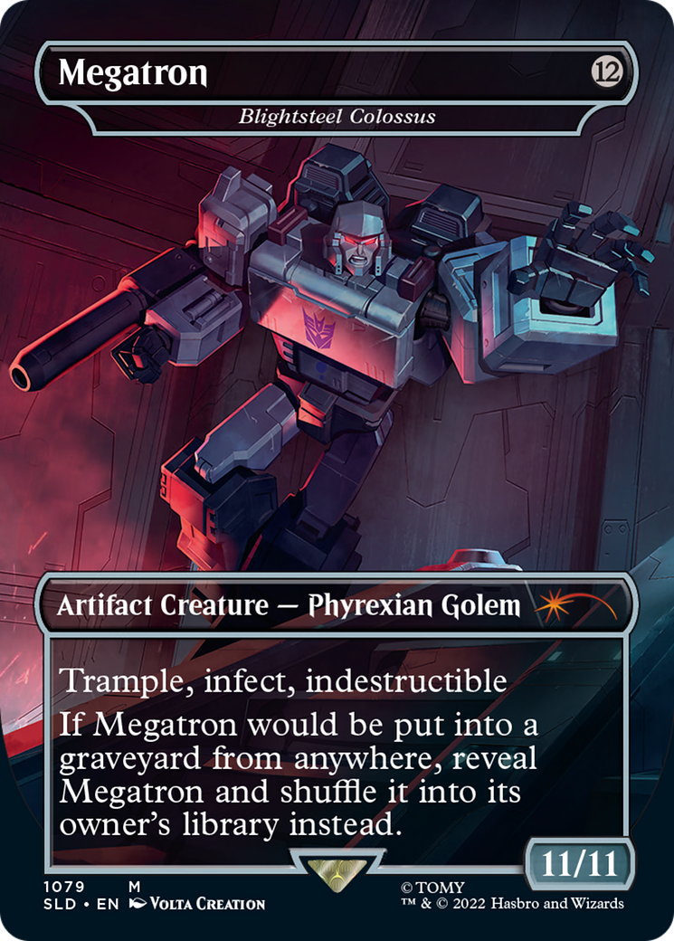 Megatron - Blightsteel Colossus (SLD-1079) - Secret Lair Drop (Borderless) Foil