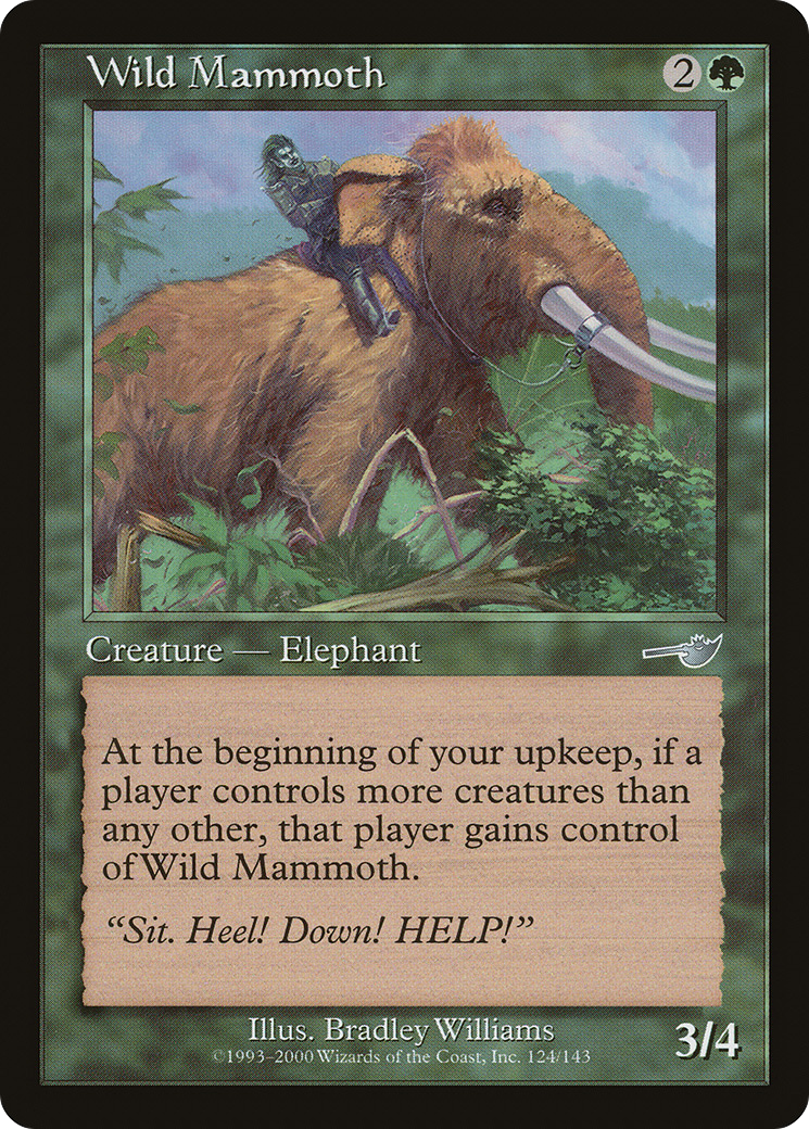 Mammouth sauvage (NEM-124) - Feuille Nemesis