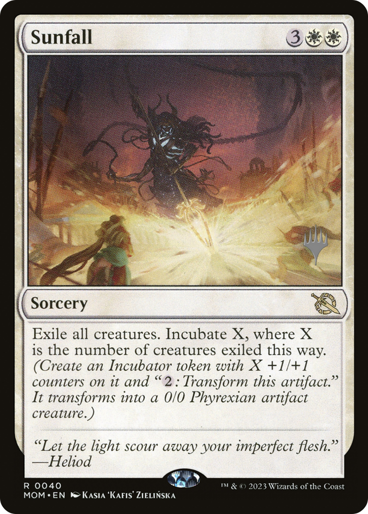 Sunfall (PPMOM-040) - March of the Machine Promos Foil