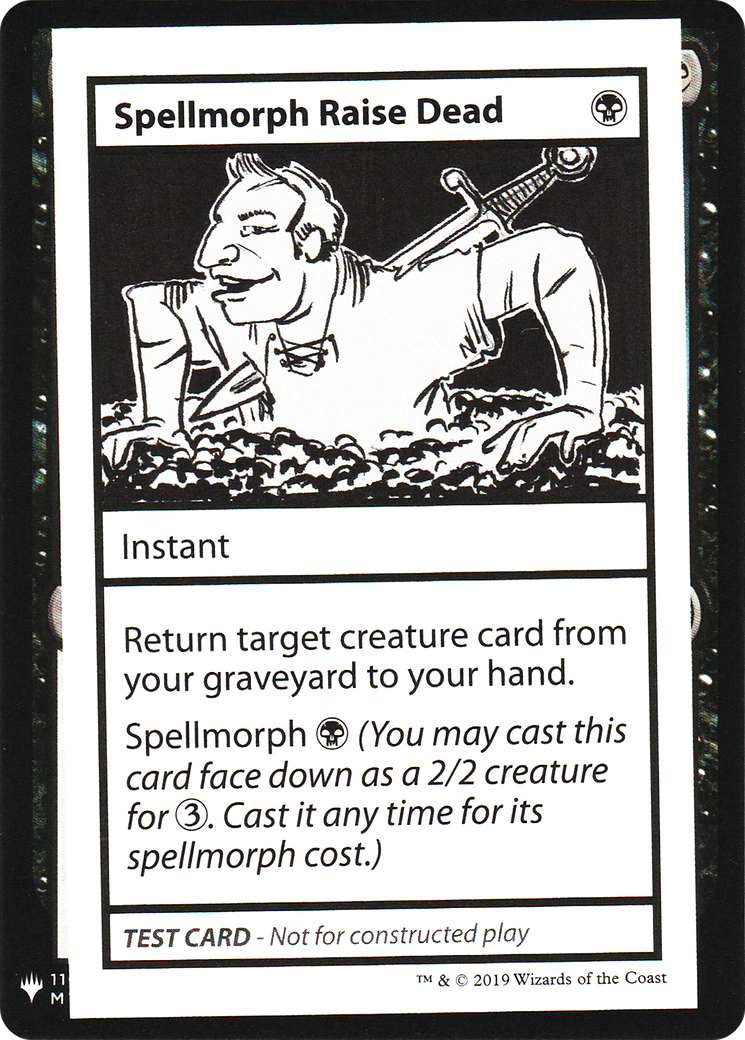 Spellmorph Raise Dead (CMB1-) - Mystery Booster Playtest Cards 2019