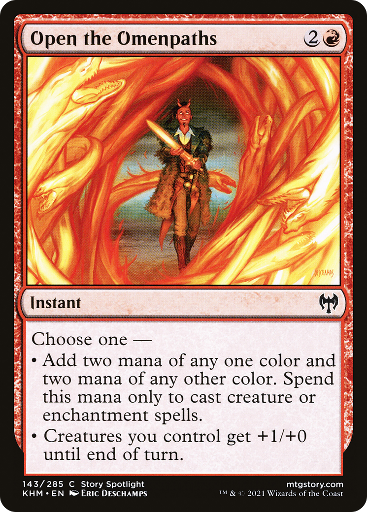 Ouvrez les chemins des présages (KHM-143) - Kaldheim Foil