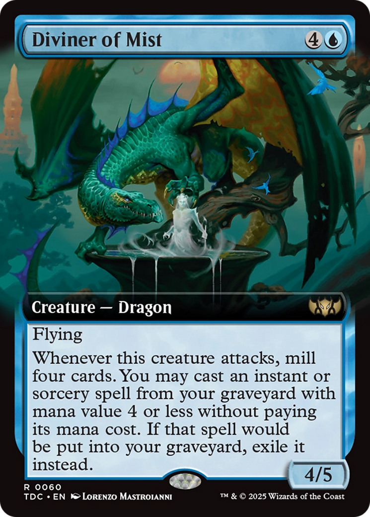 Diviner of Mist (TDC-060) - Commander: Tarkir: Dragonstorm: (Extended Art)