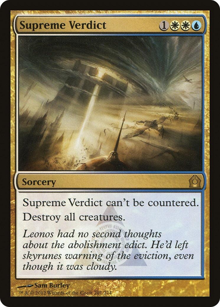 Supreme Verdict (RTR-201) - Return to Ravnica Foil