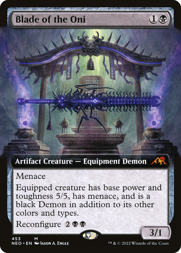 Lame de l'Oni (NEO-453) - Kamigawa : Neon Dynasty : (Extended Art) Foil