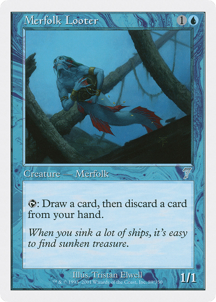 Merfolk Looter (7ED-089) - Septième édition