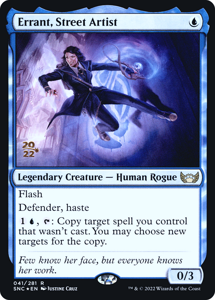 Errant, Street Artist (PRE-041) - Streets of New Capenna Promos Foil