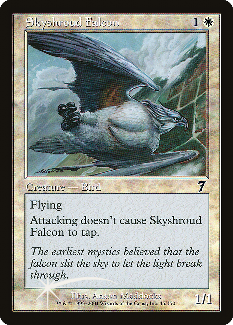 Skyshroud Falcon (7ED-45★) - Seventh Edition Foil