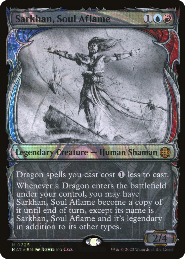Sarkhan, Soul Aflame (Halo Foil) (MAT-225) - March of the Machine: The Aftermath: (Showcase) Foil