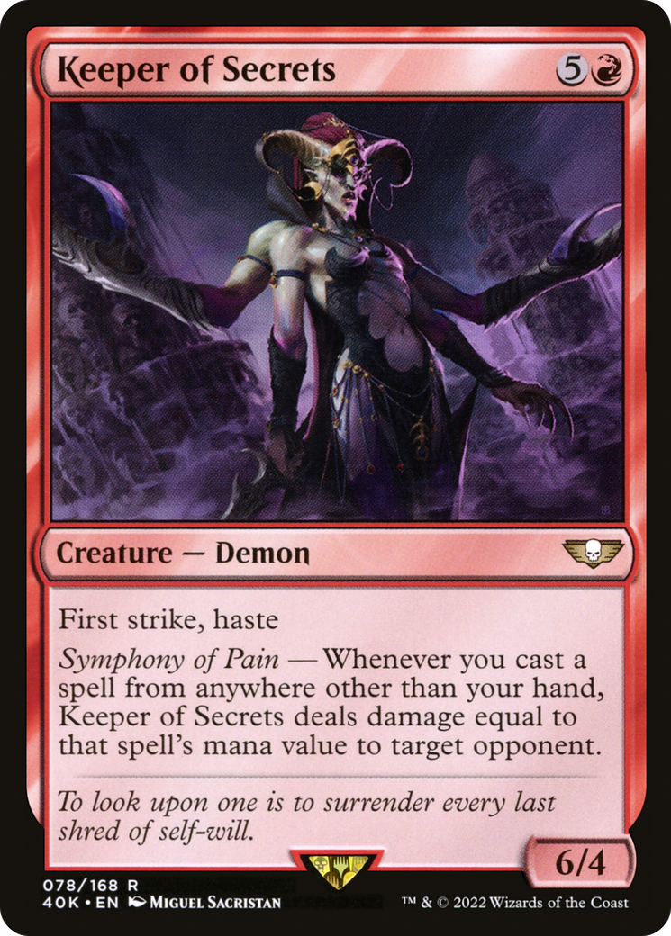 Gardien des secrets (40K-078) - Commandant de Warhammer 40,000