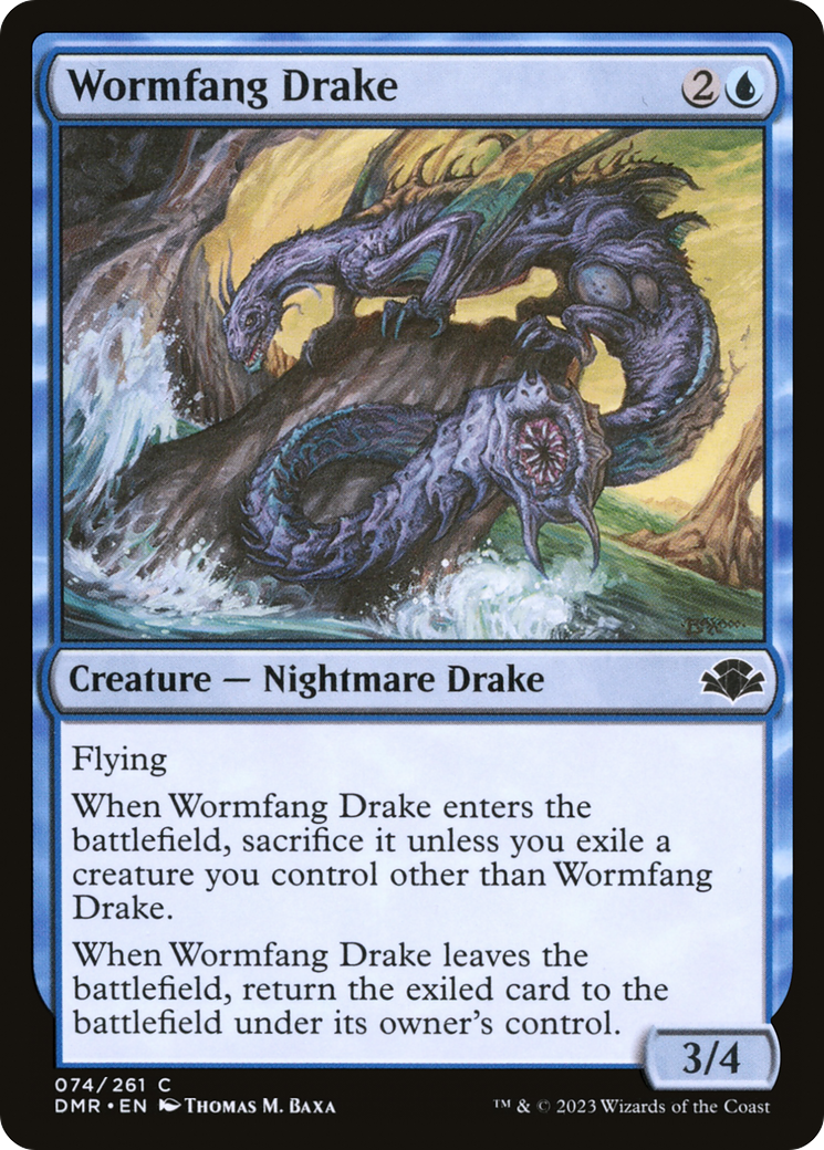 Wormfang Drake (DMR-074) - Dominaria Remastered Foil