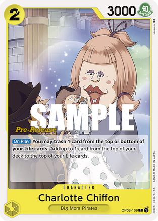 Charlotte Chiffon (OP03-109) - Cartes de pré-lancement Pillars of Strength