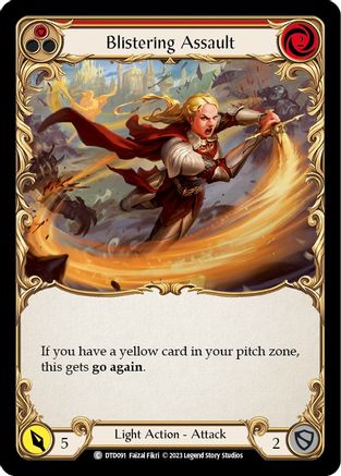 Blistering Assault (Red) (DTD091) - Dusk till Dawn Rainbow Foil