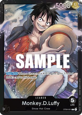 Monkey.D.Luffy (001) (ST08-001) - Deck de démarrage 8 : Monkey.D.Luffy Foil