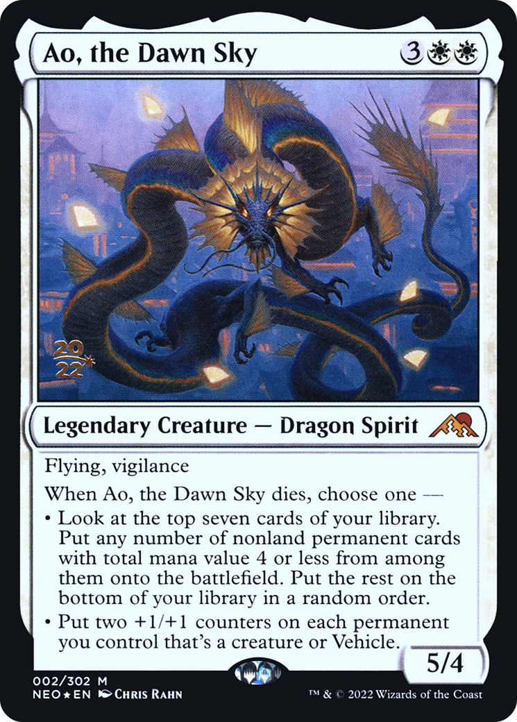 Ao, le Ciel de l'Aube (PNEO-02S) - Kamigawa : Neon Dynasty Promos Foil