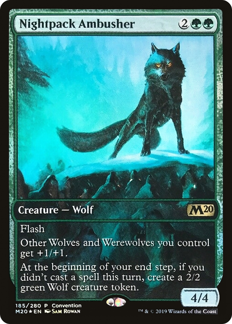 Nightpack Ambusher (2019 Convention Exclusive) (MEDIA-185) - Core Set 2020 Promos Foil