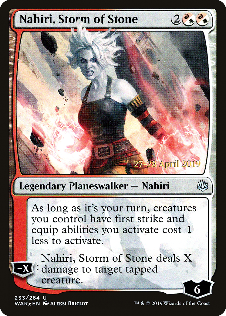 Nahiri, Storm of Stone (PRE-233S) - War of the Spark Promos Foil