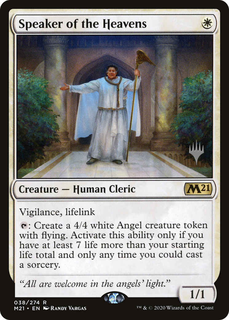 Speaker of the Heavens (PPM21-38P) - Core Set 2021 Promos