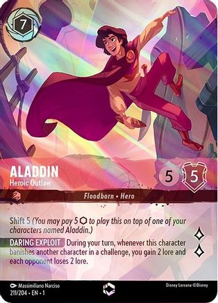 Aladdin - Hors-la-loi héroïque (Enchanté) (211/204) - Le premier chapitre Holofoil