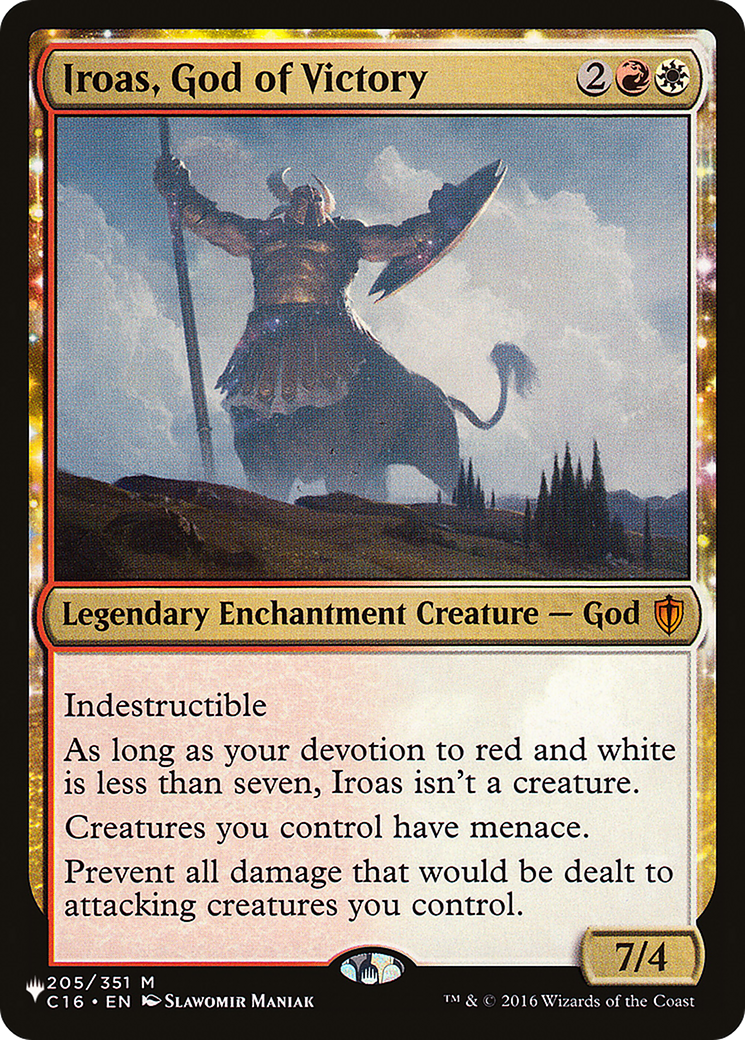 Iroas, God of Victory (LIST-C16-205) - The List: (enchantment)