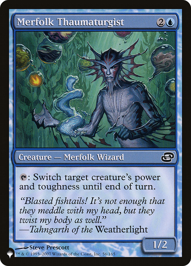 Merfolk Thaumaturgist (LIST-PLC-56) - The List: (colorshifted)