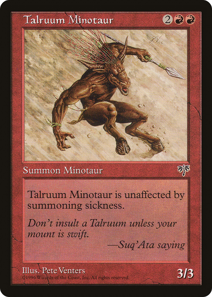 Minotaure de Talruum (MIR-196) - Mirage